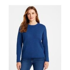Philosophy Dane Lewis Blue 100% Cashmere V Neck Long Sleeve Sweater Women M
